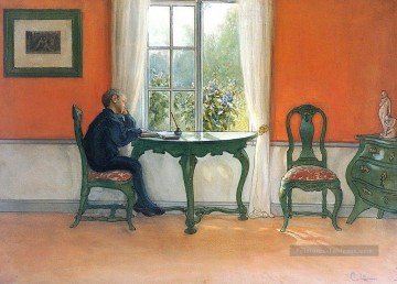 lecture obligatoire 1900 Carl Larsson Peinture à l'huile